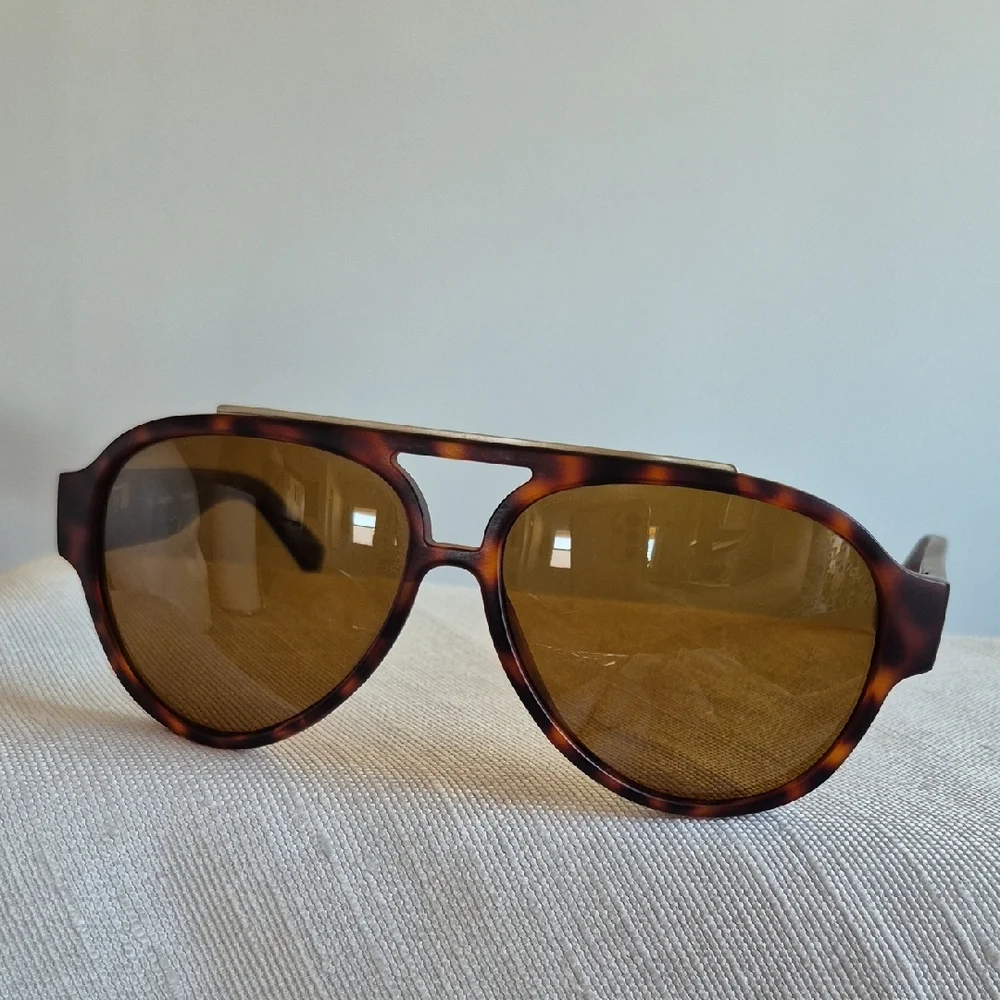 Nautica Men Tortoise Sunglasses with Amber Lenses - Picture 3 of 10